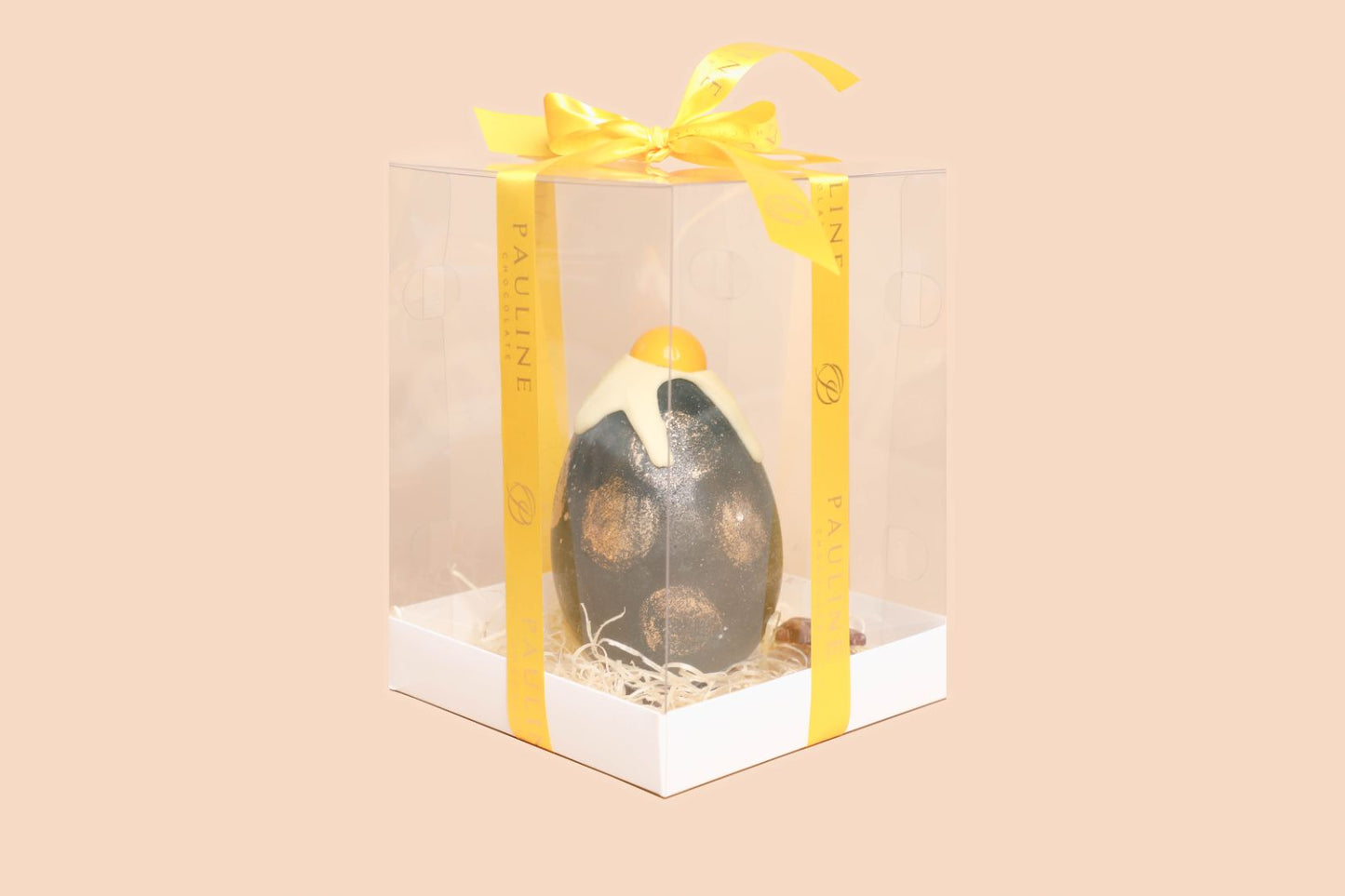 Chocolate egg with a surprise inside, dark chocolate, 54%